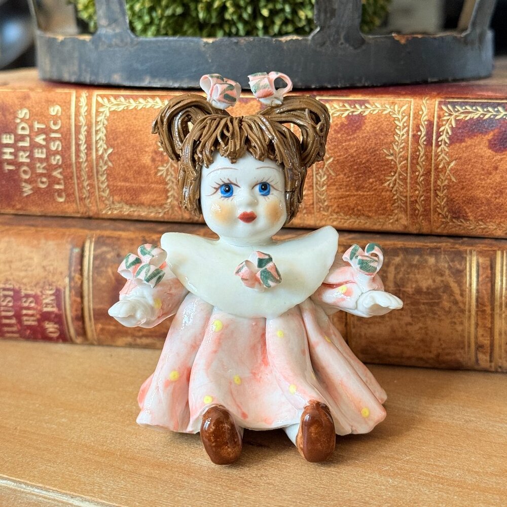 Italian Lino Zampiva Spaghetti Hair Doll Figurine - Picture 3 of 15